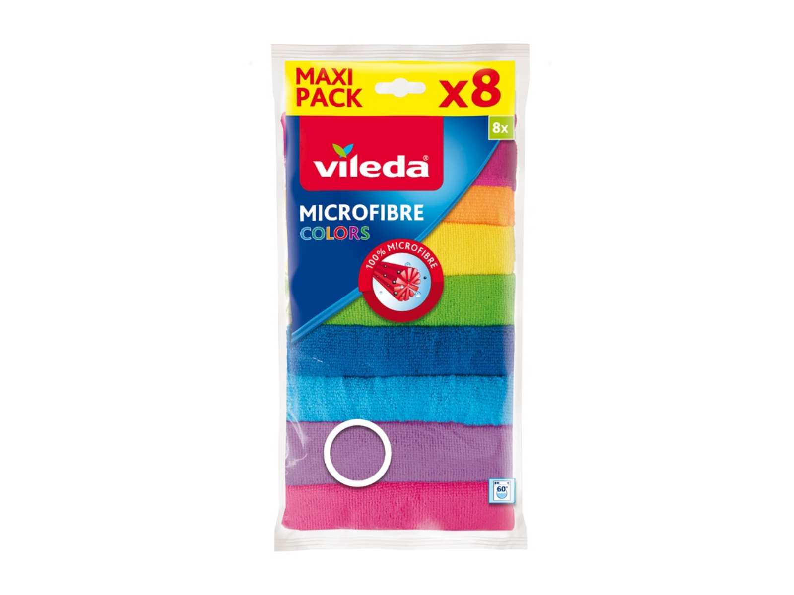Ściereczka VILEDA MIKROFIBRA COLORS 8 szt. 173722